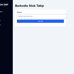 BARKODLU STOK TAKİP